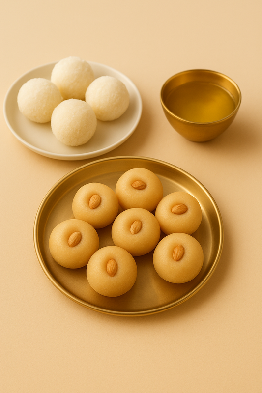 Karvi Mithaas Premium Combo Gift Box – Coconut & Milk Made Laddu | 450g Festive Pack