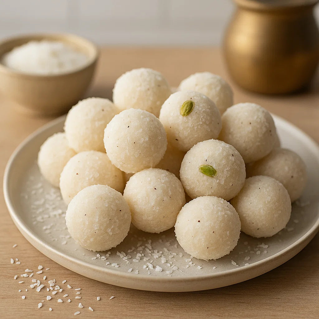 Karvi Mithaas Premium Coconut Laddu – 200g Fresh Pack