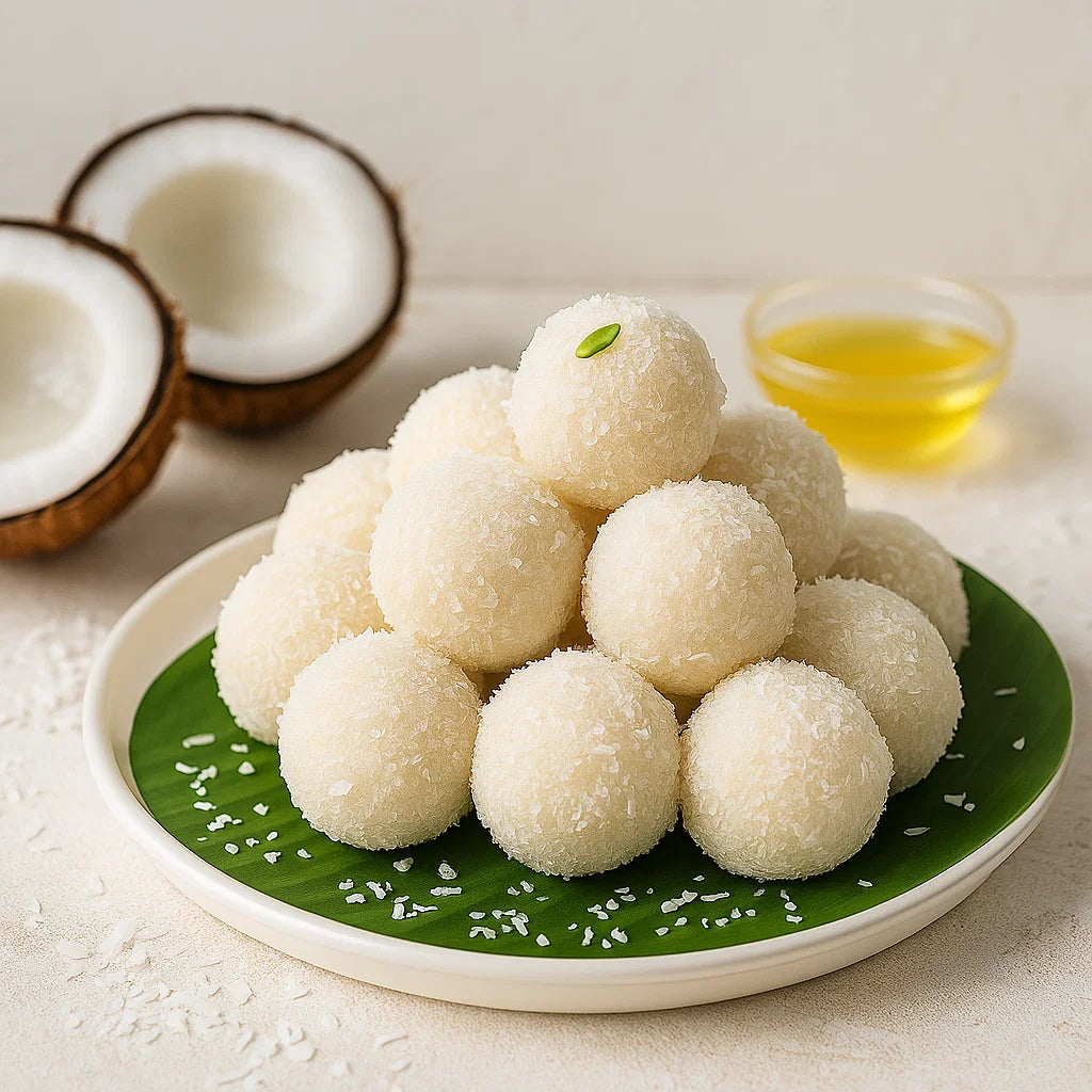 Karvi Mithaas Premium Coconut Laddu – 200g Fresh Pack